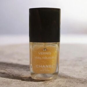 CHANEL LAME LAME Gold Glitter Glittery Nail Polish Super RARE VINTAGE Retired